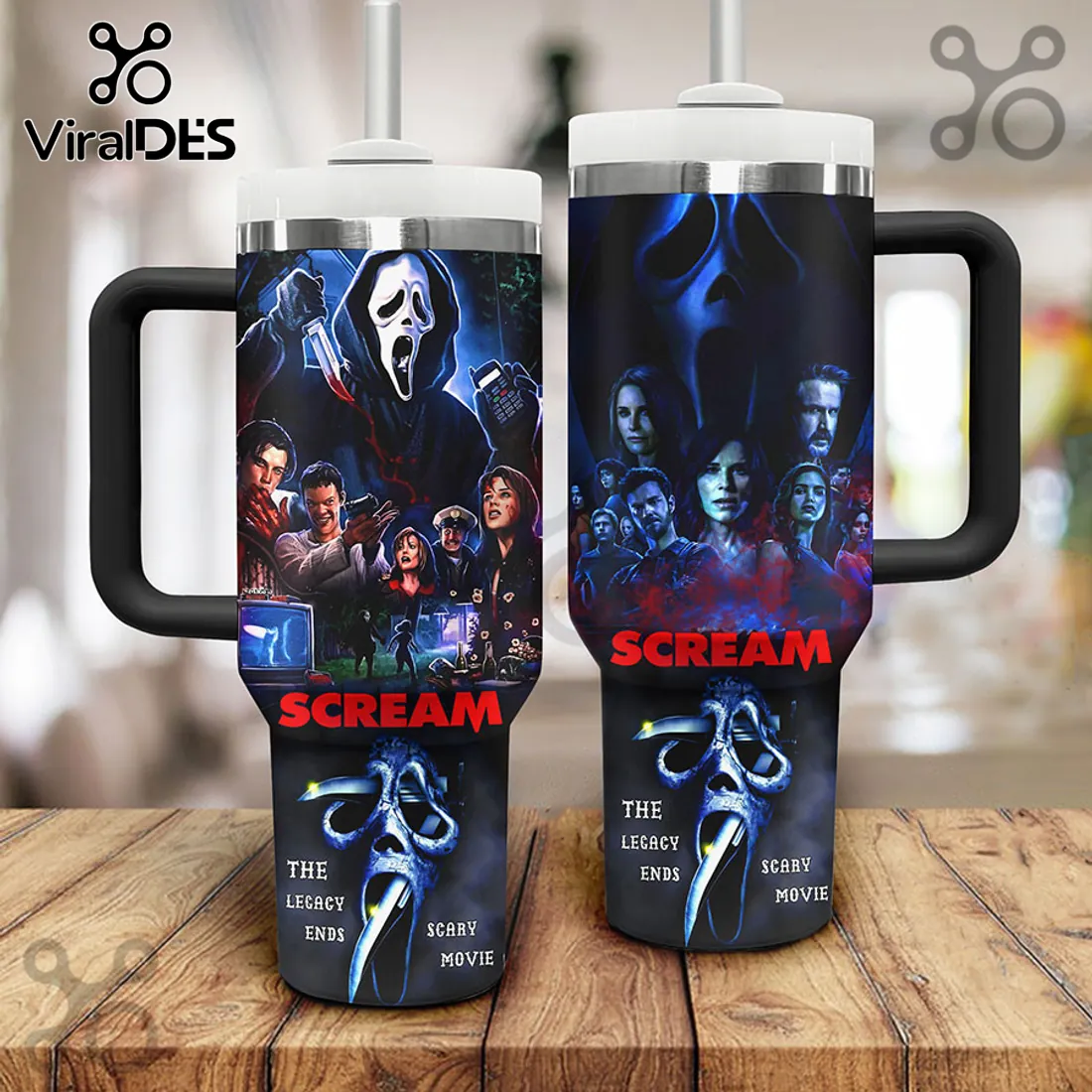 Scream Horror Movie 40oz Stanley Tumbler Scream Horror Movie 40oz Stanley Tumbler
