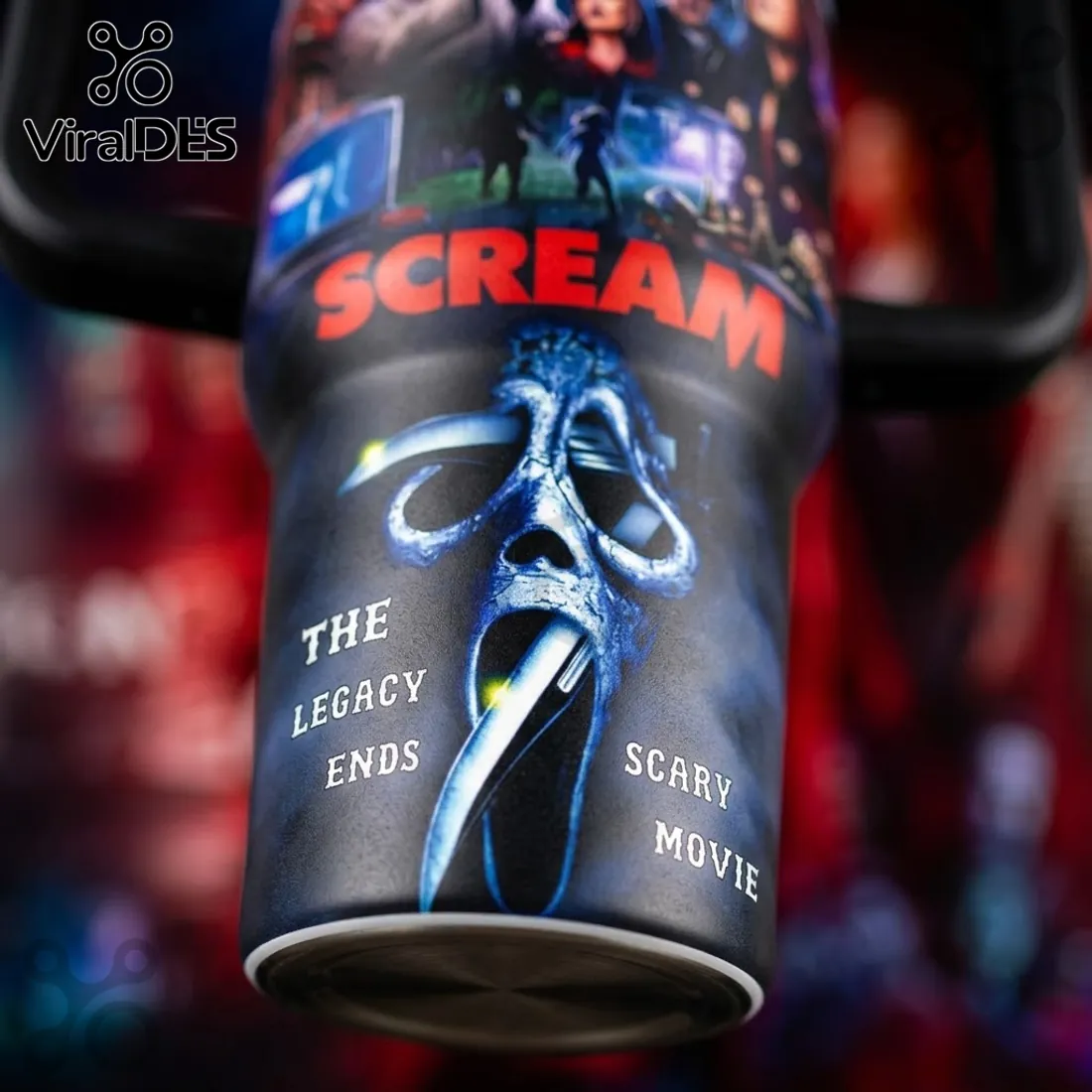 Scream Horror Movie 40oz Stanley Tumbler Scream Horror Movie 40oz Stanley Tumbler