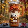 Winnie the Pooh Floral Pink 40oz Stanley Tumbler Winnie the Pooh Floral Pink 40oz Stanley Tumbler