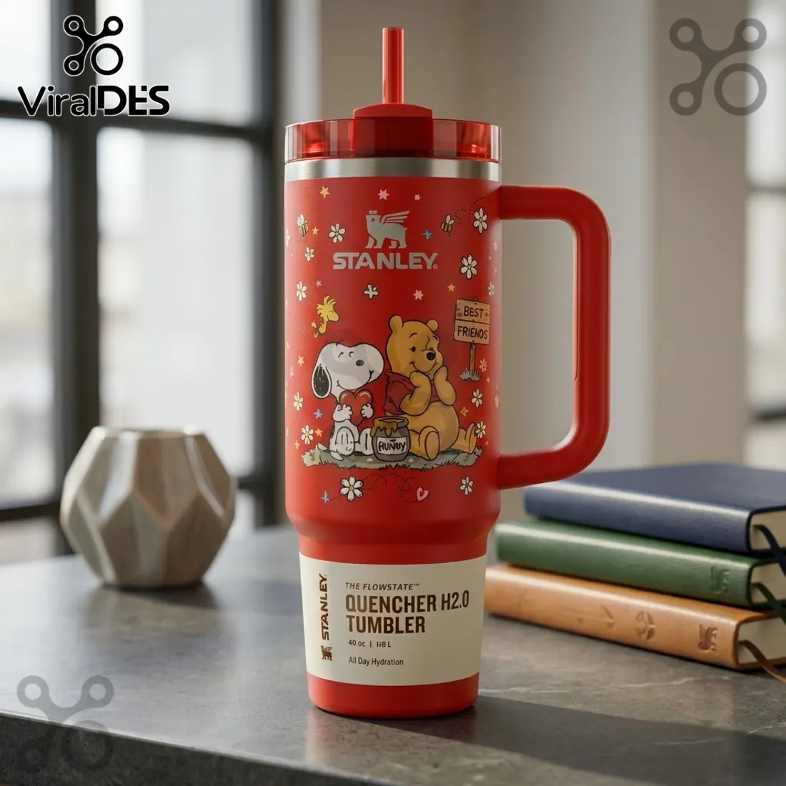 Snoopy x Winnie the Pooh Best Friends Stanley Tumbler Snoopy x Winnie the Pooh Best Friends Stanley Tumbler