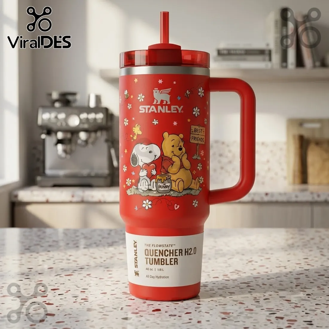 Snoopy x Winnie the Pooh Best Friends Stanley Tumbler Snoopy x Winnie the Pooh Best Friends Stanley Tumbler