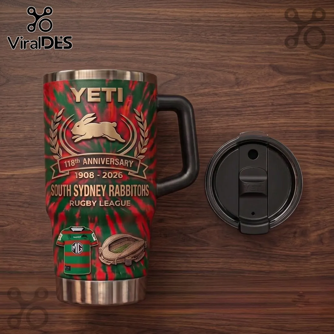 South Sydney Rabbitohs 118th Anniversary Stanley Tumbler South Sydney Rabbitohs 118th Anniversary Stanley Tumbler