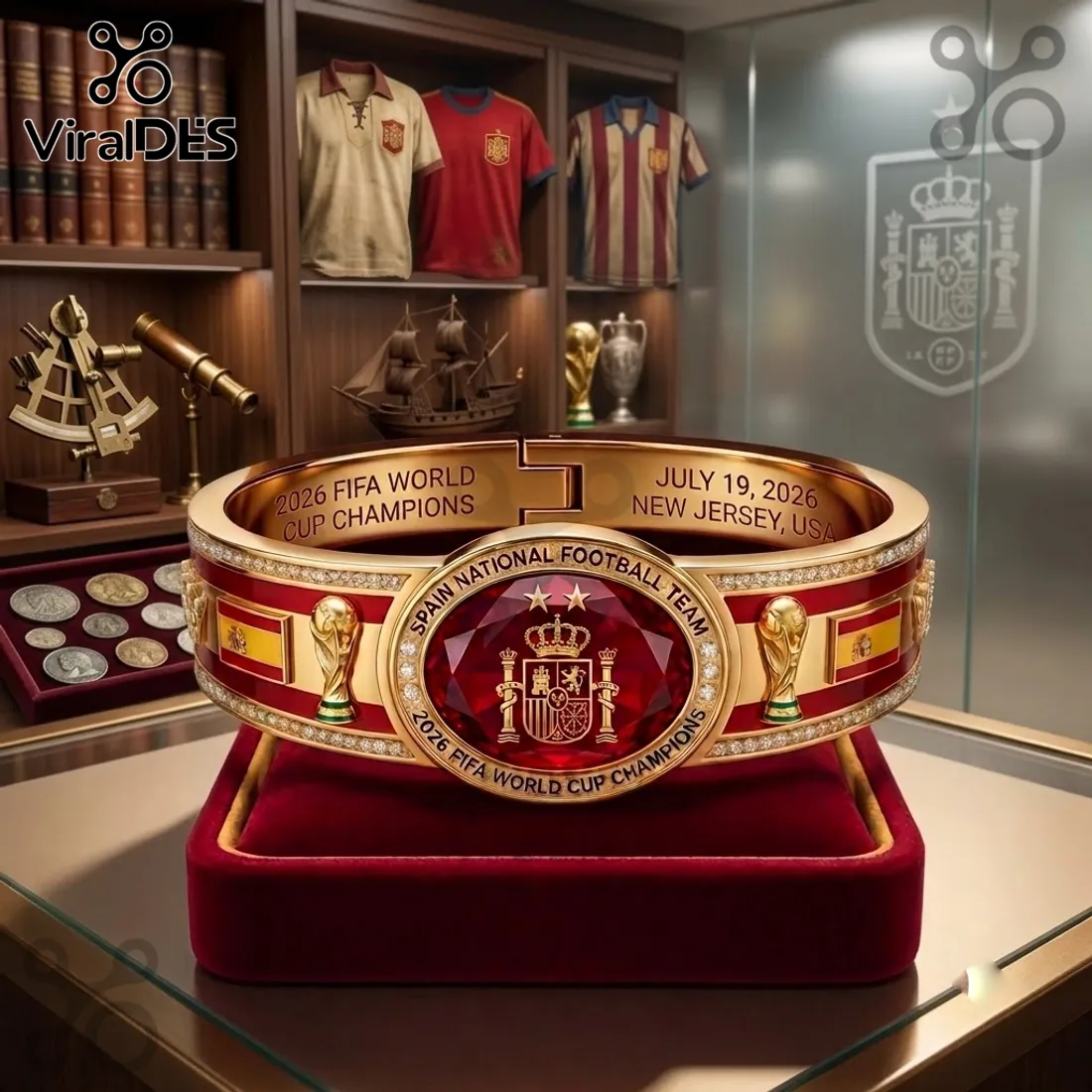 Spain 2026 World Cup Champion Bracelet Spain 2026 World Cup Champion Bracelet