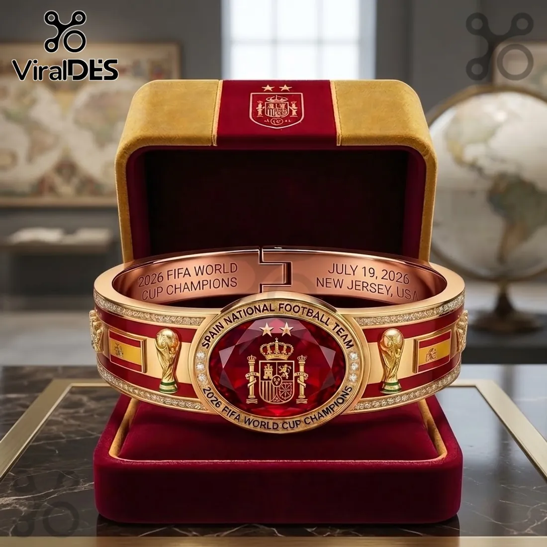 Spain 2026 World Cup Champion Bracelet Spain 2026 World Cup Champion Bracelet