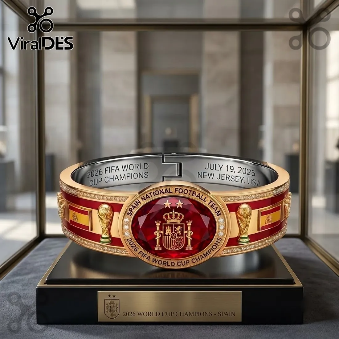 Spain 2026 World Cup Champion Bracelet Spain 2026 World Cup Champion Bracelet