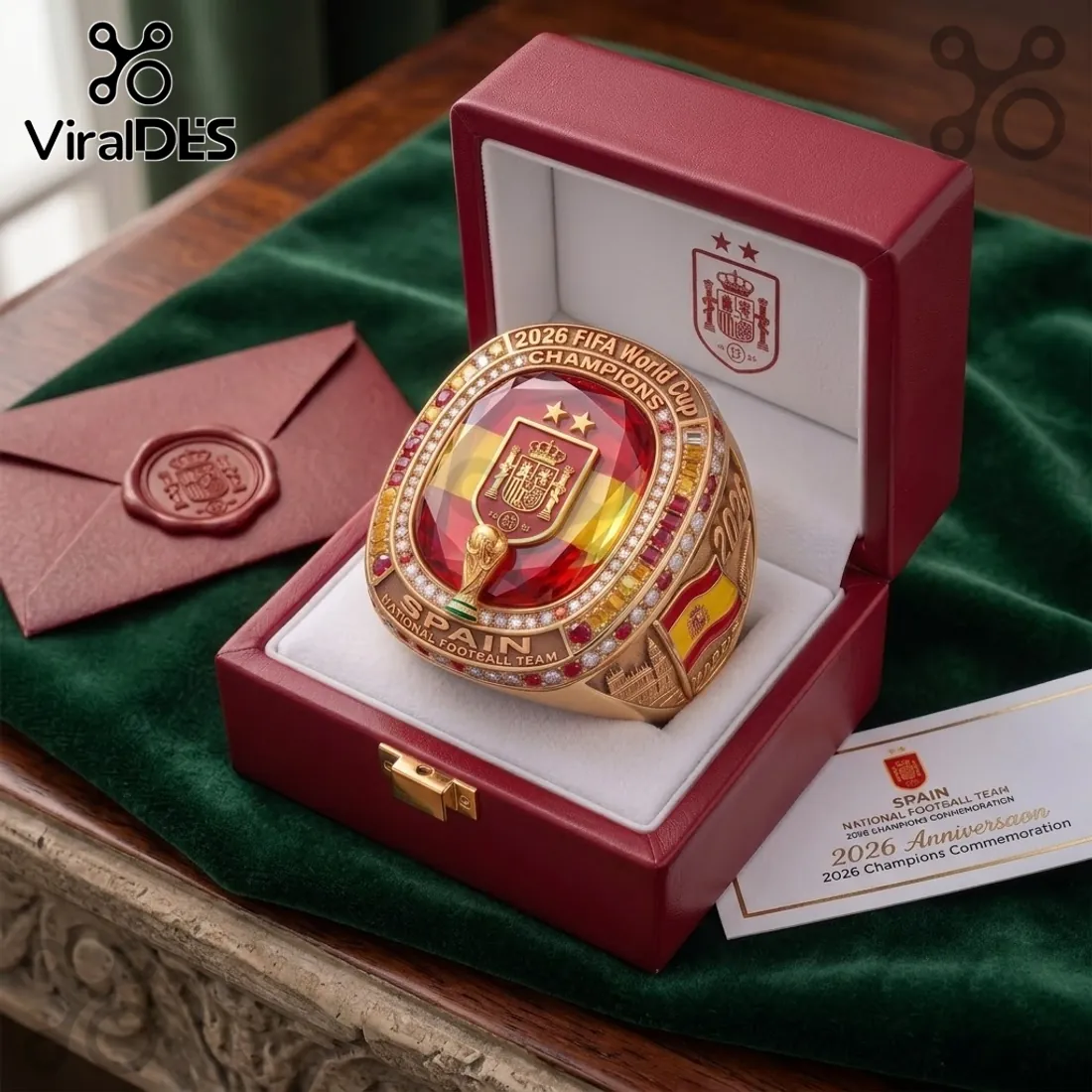 Spain 2026 World Cup Gold Championship Ring Spain 2026 World Cup Gold Championship Ring