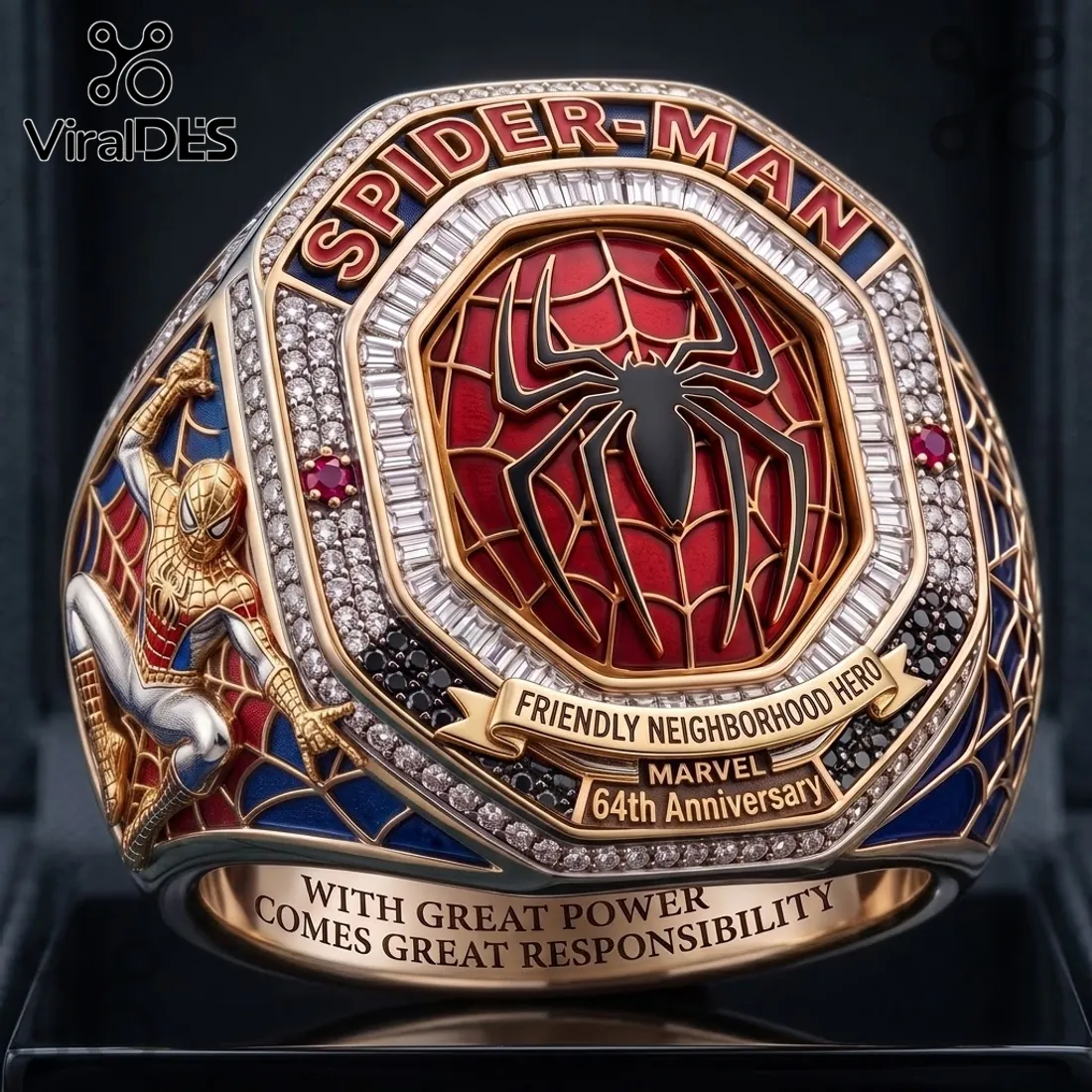 Spider-Man 64th Anniversary Commemorative Ring Spider-Man 64th Anniversary Commemorative Ring