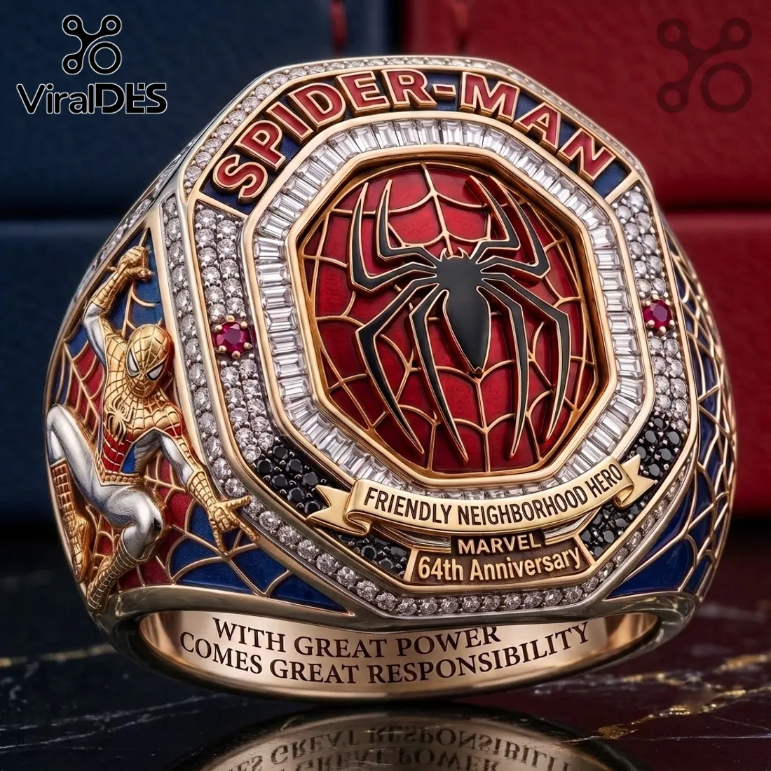 Spider-Man 64th Anniversary Commemorative Ring Spider-Man 64th Anniversary Commemorative Ring