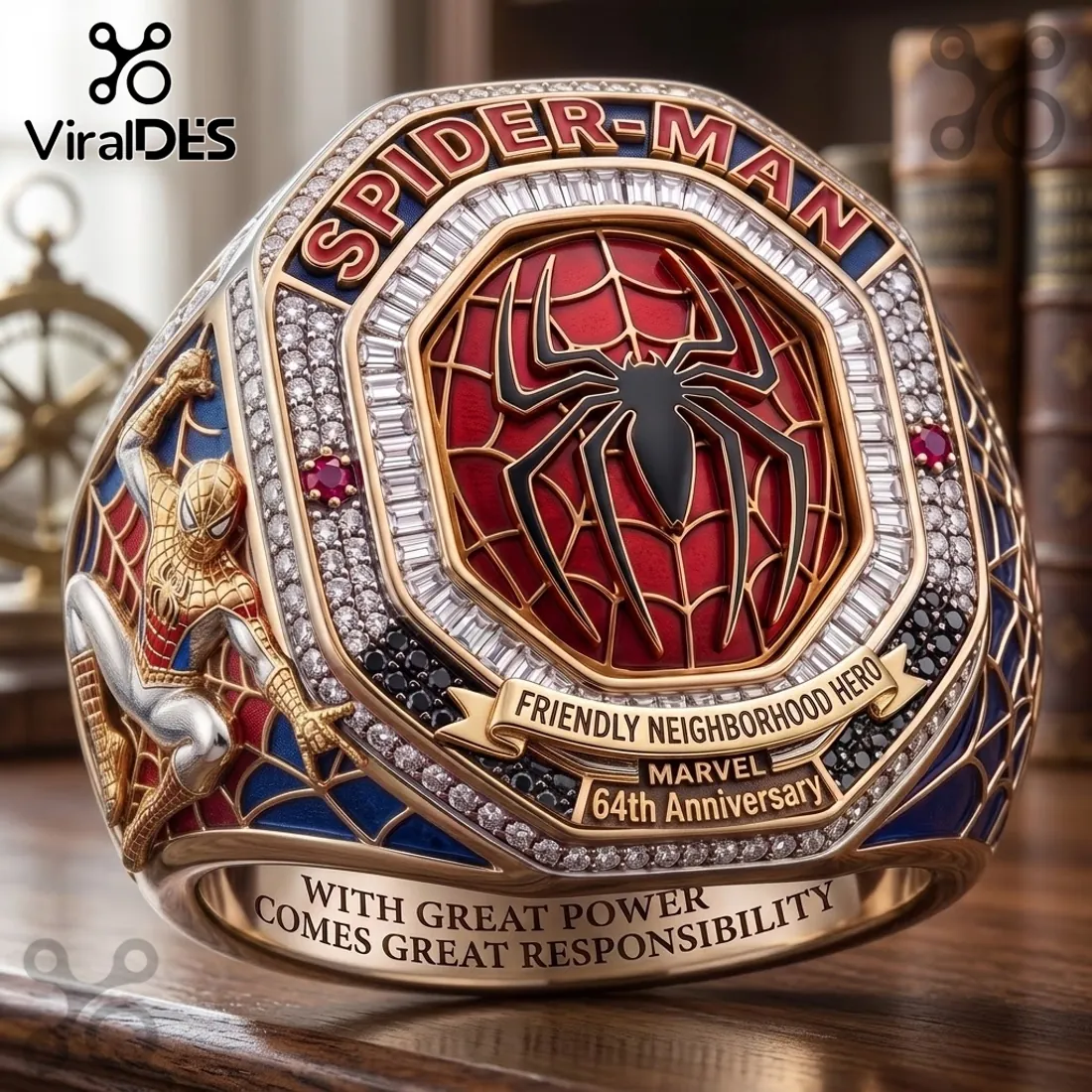 Spider-Man 64th Anniversary Commemorative Ring Spider-Man 64th Anniversary Commemorative Ring