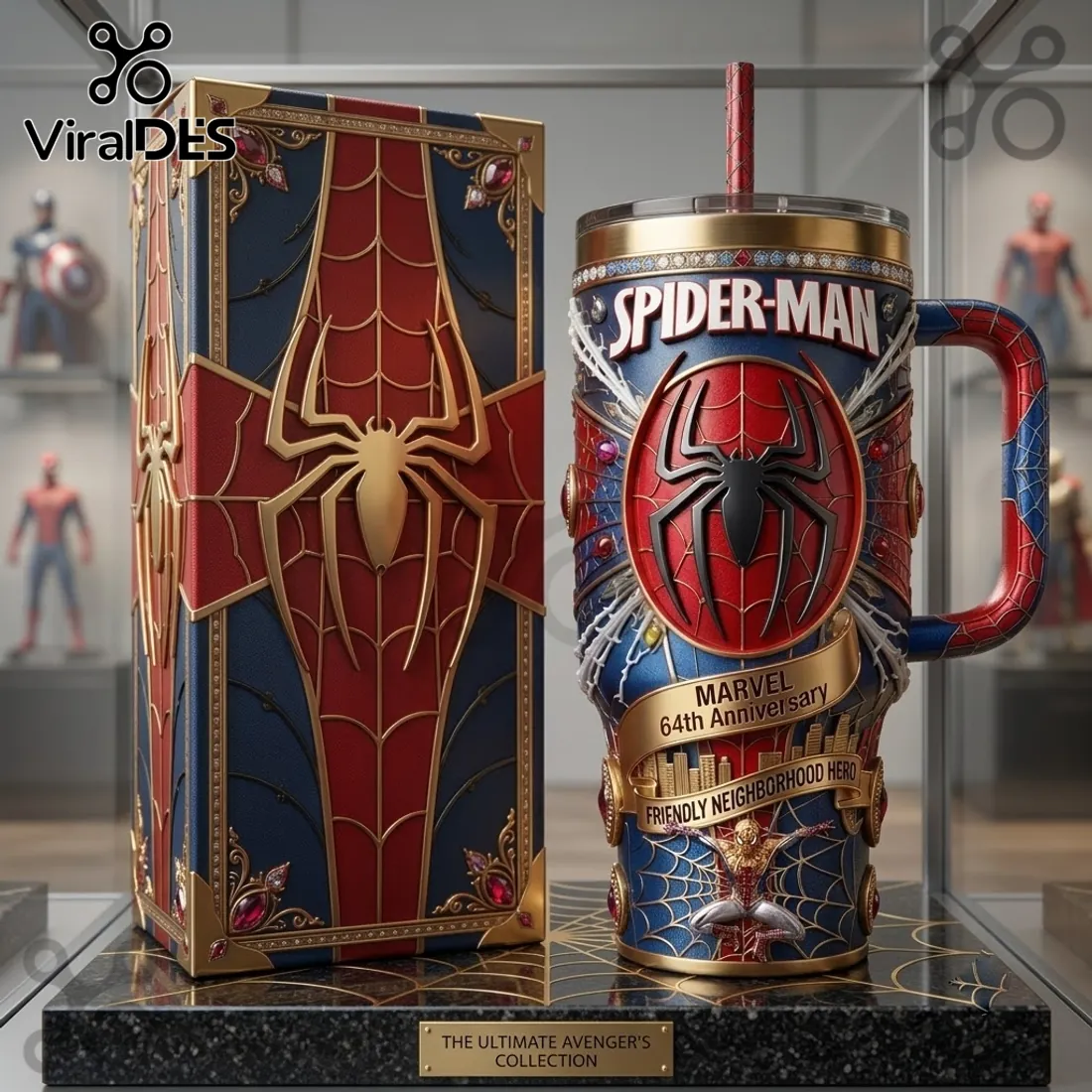 Spider-Man Marvel 64th Anniversary Stanley Tumbler Spider-Man Marvel 64th Anniversary Stanley Tumbler