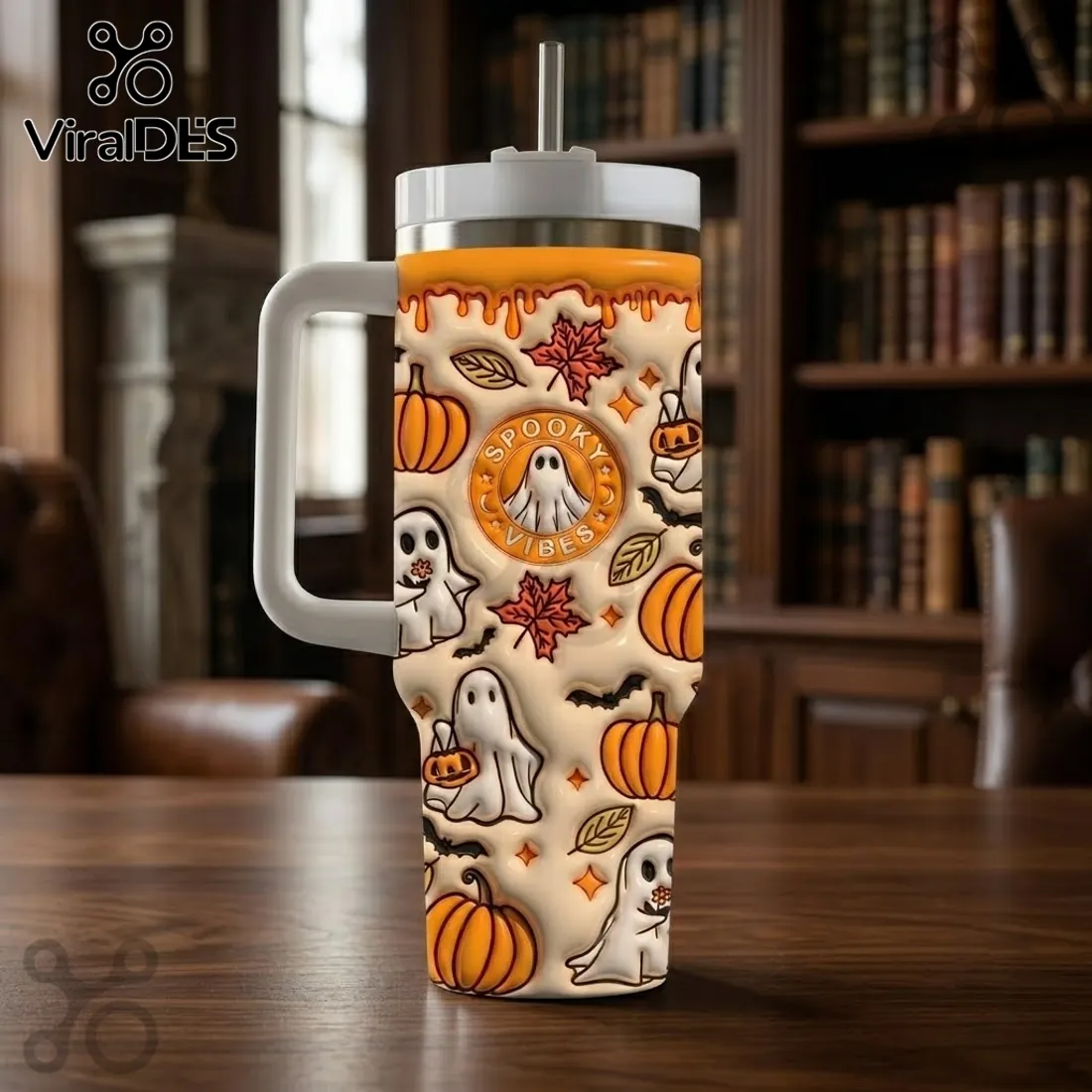 Spooky 2026 Halloween Ghost 40oz Stanley Tumbler Spooky 2026 Halloween Ghost 40oz Stanley Tumbler