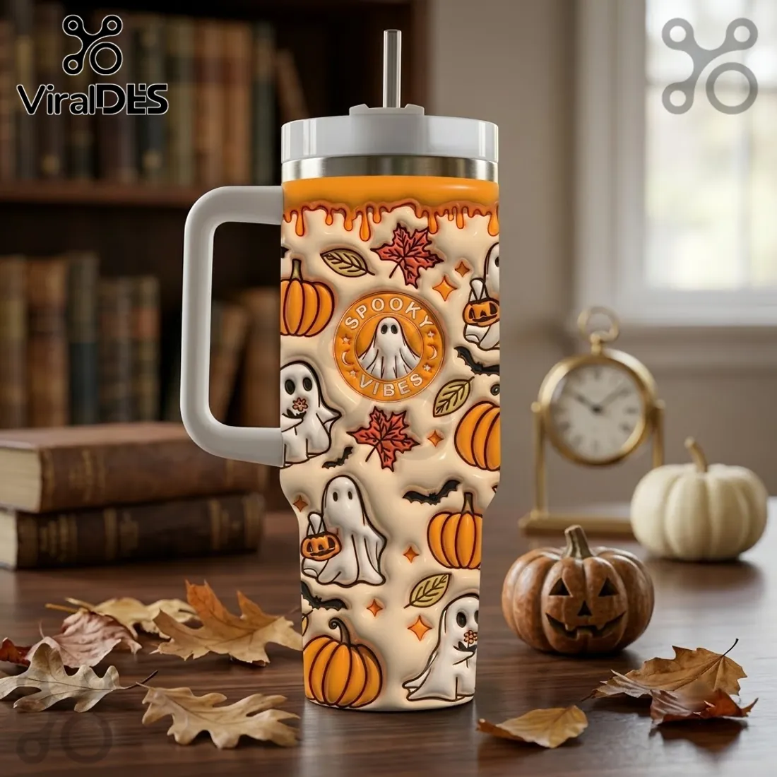 Spooky 2026 Halloween Ghost 40oz Stanley Tumbler Spooky 2026 Halloween Ghost 40oz Stanley Tumbler