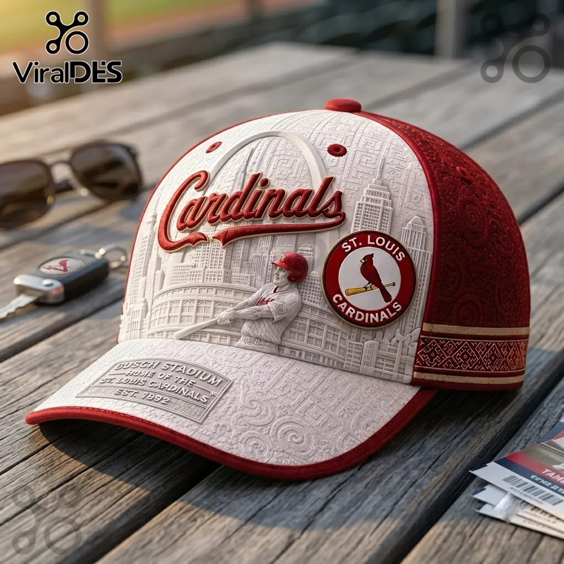 St. Louis Cardinals Busch Stadium Baseball Cap St. Louis Cardinals Busch Stadium Baseball Cap