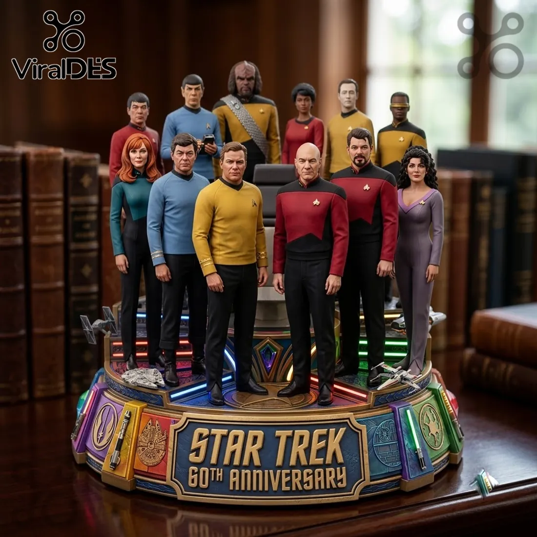 Star Trek 60th Anniversary Sculpted Character Diorama Star Trek 60th Anniversary Sculpted Character Diorama