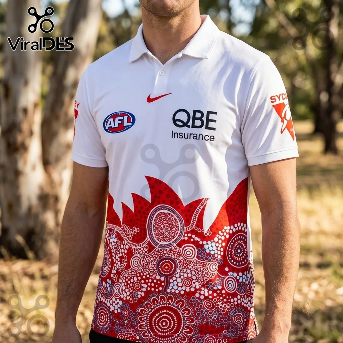 Sydney Swans AFL Indigenous 2026 Polo Shirt Sydney Swans AFL Indigenous 2026 Polo Shirt
