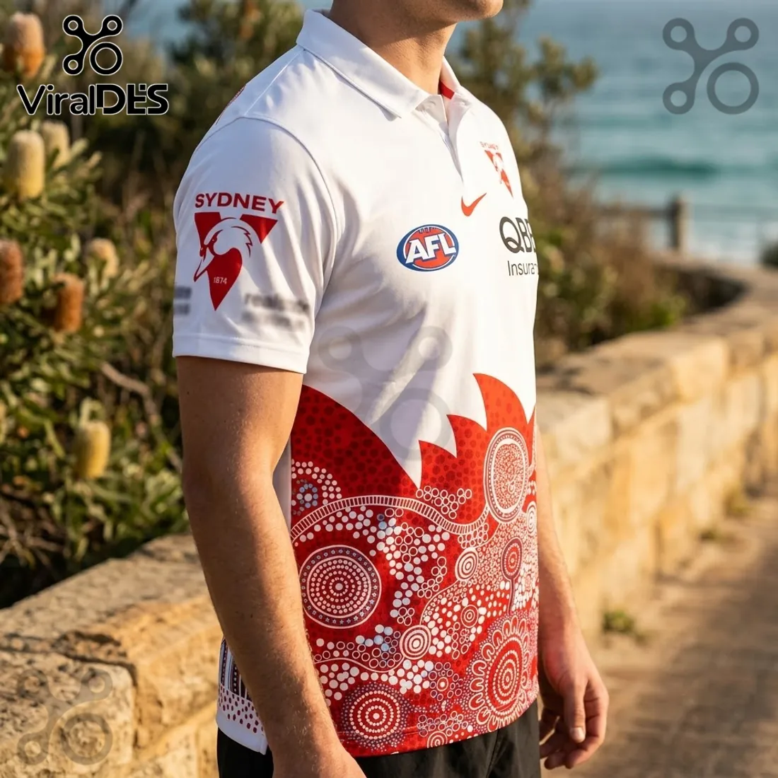 Sydney Swans AFL Indigenous 2026 Polo Shirt Sydney Swans AFL Indigenous 2026 Polo Shirt