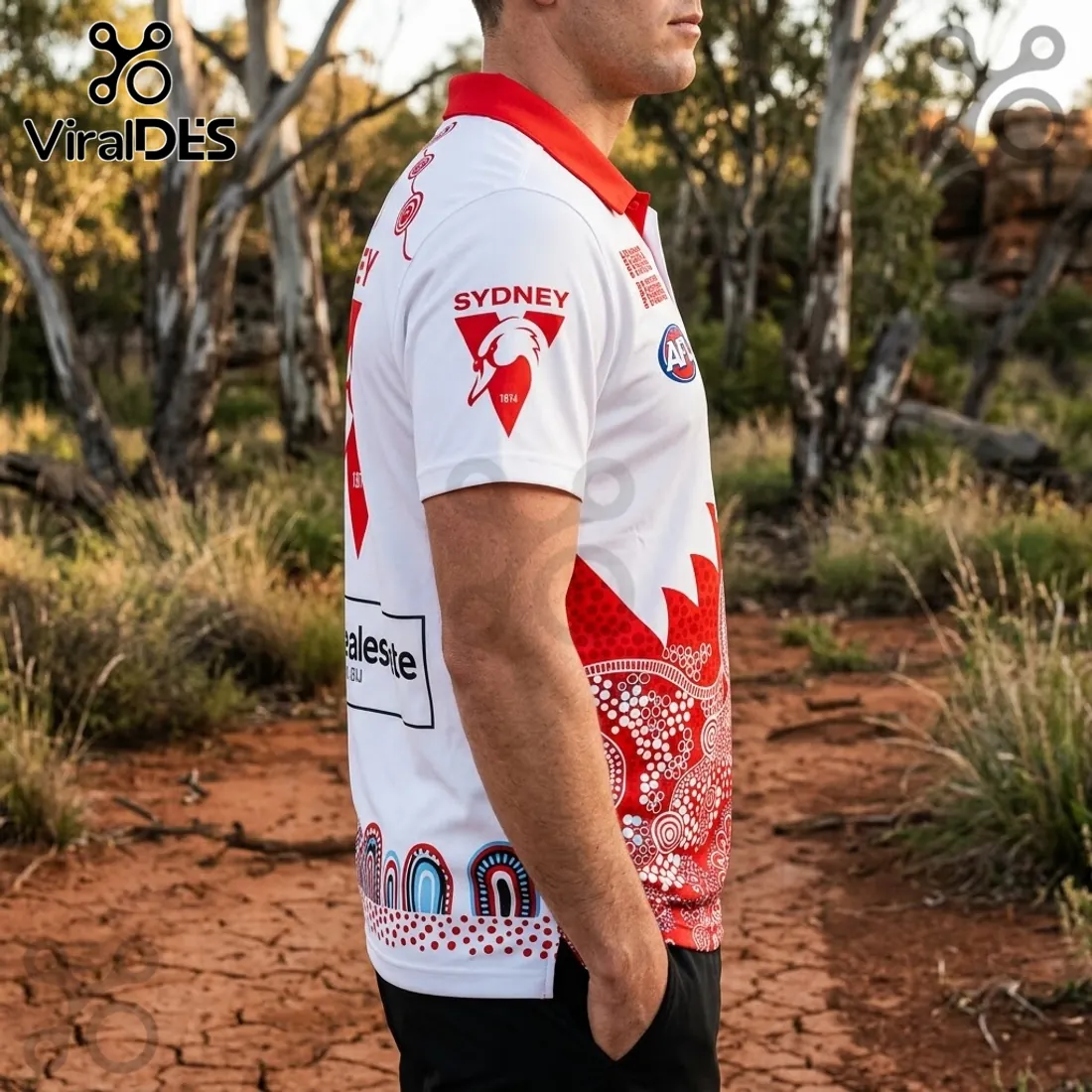 Sydney Swans AFL Indigenous 2026 Polo Shirt Sydney Swans AFL Indigenous 2026 Polo Shirt