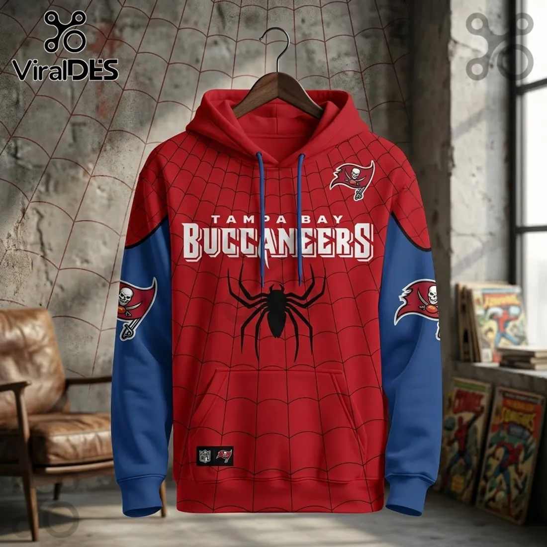 Tampa Bay Buccaneers x Spider-Man Brand New Day Hoodie Tampa Bay Buccaneers x Spider-Man Brand New Day Hoodie
