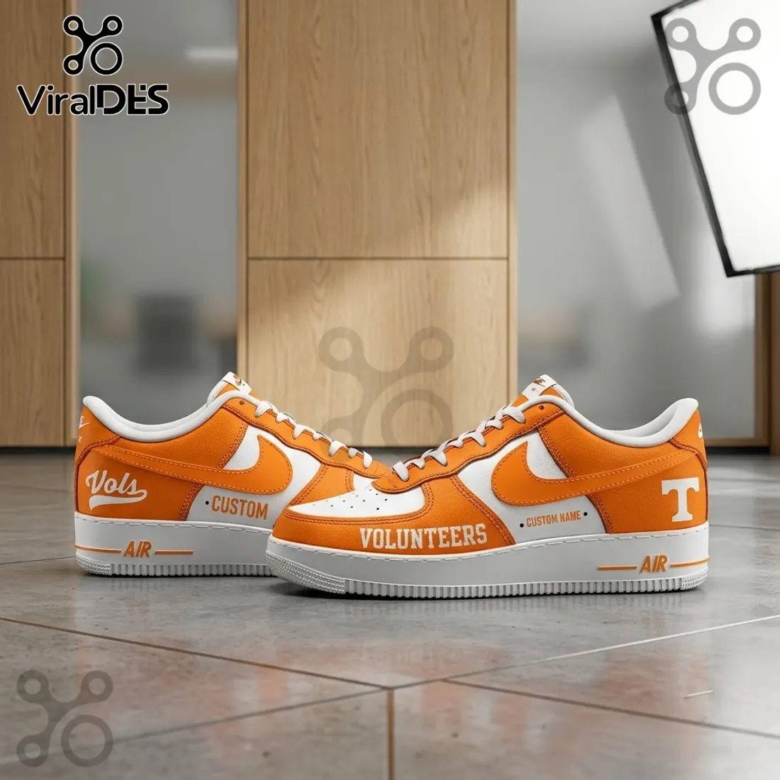 Tennessee Volunteers Nike Air Force 1 Sneakers Tennessee Volunteers Nike Air Force 1 Sneakers