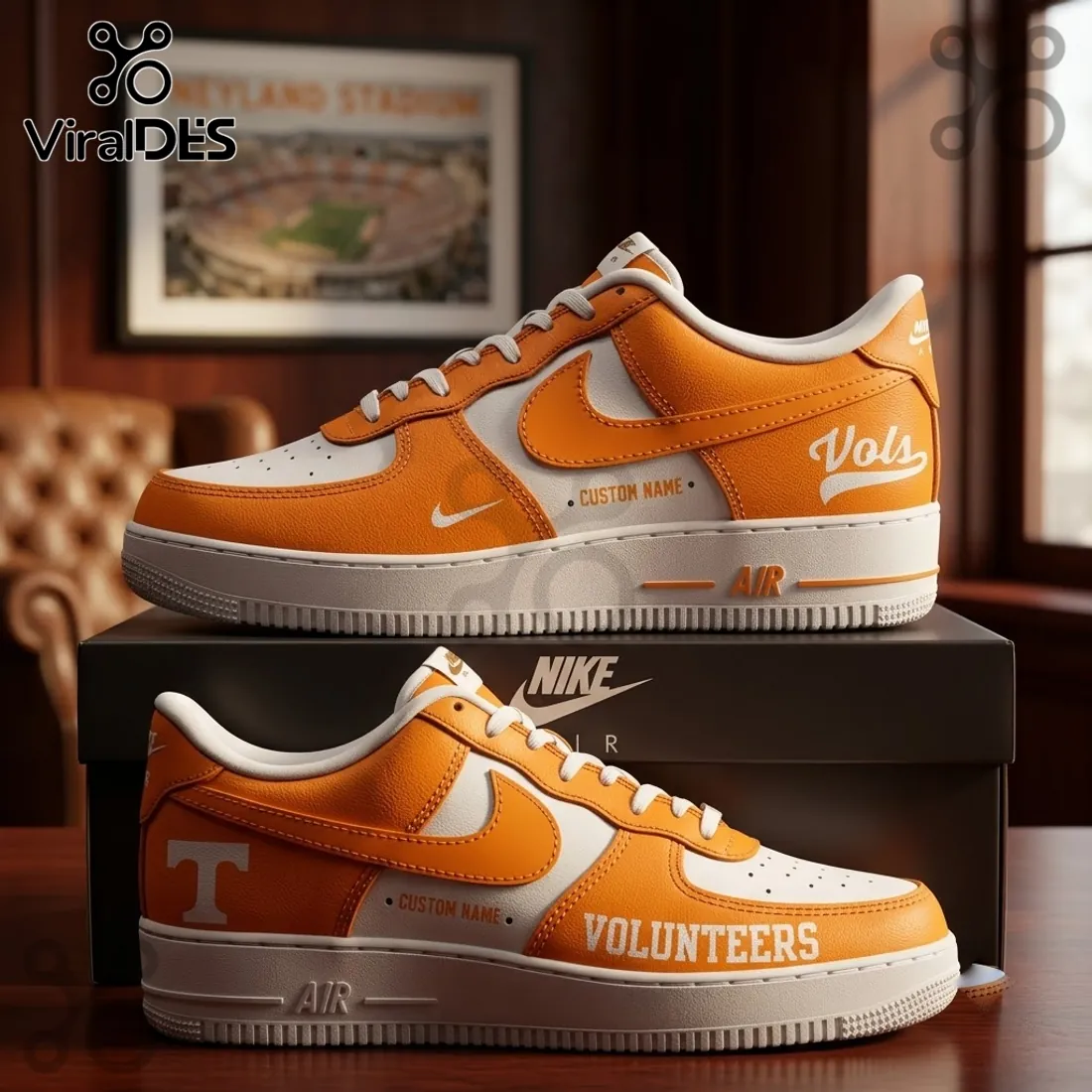 Tennessee Volunteers Nike Air Force 1 Sneakers Tennessee Volunteers Nike Air Force 1 Sneakers