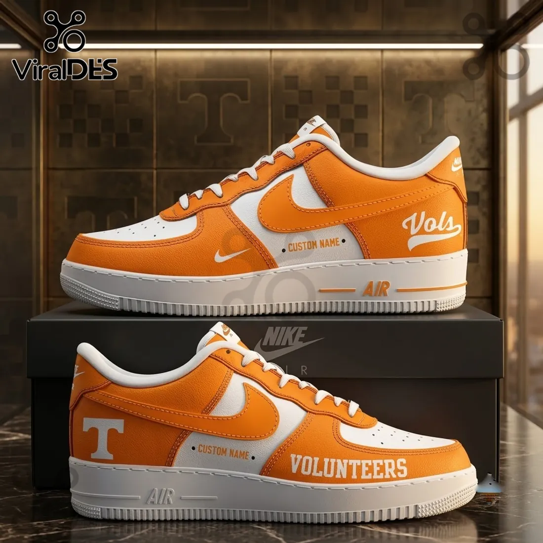 Tennessee Volunteers Nike Air Force 1 Sneakers Tennessee Volunteers Nike Air Force 1 Sneakers
