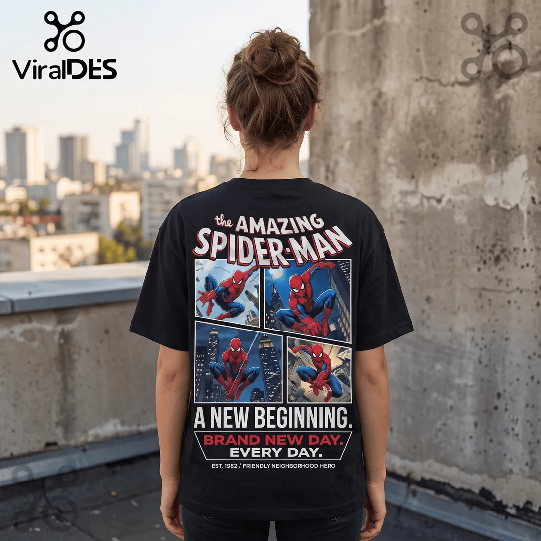 The Amazing Spider-Man Brand New Day Black T-Shirt The Amazing Spider-Man Brand New Day Black T-Shirt