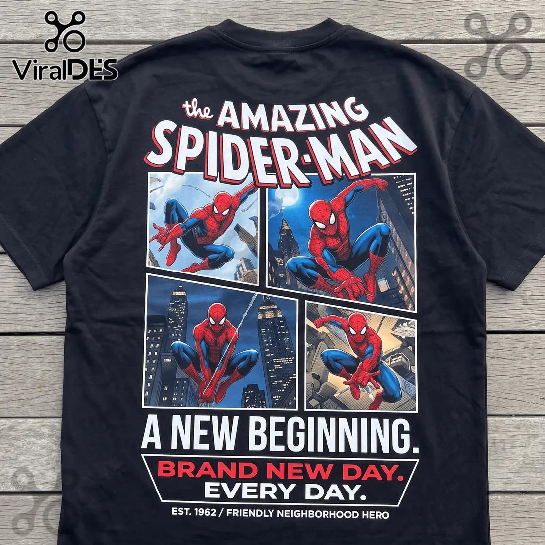 The Amazing Spider-Man Brand New Day Black T-Shirt The Amazing Spider-Man Brand New Day Black T-Shirt