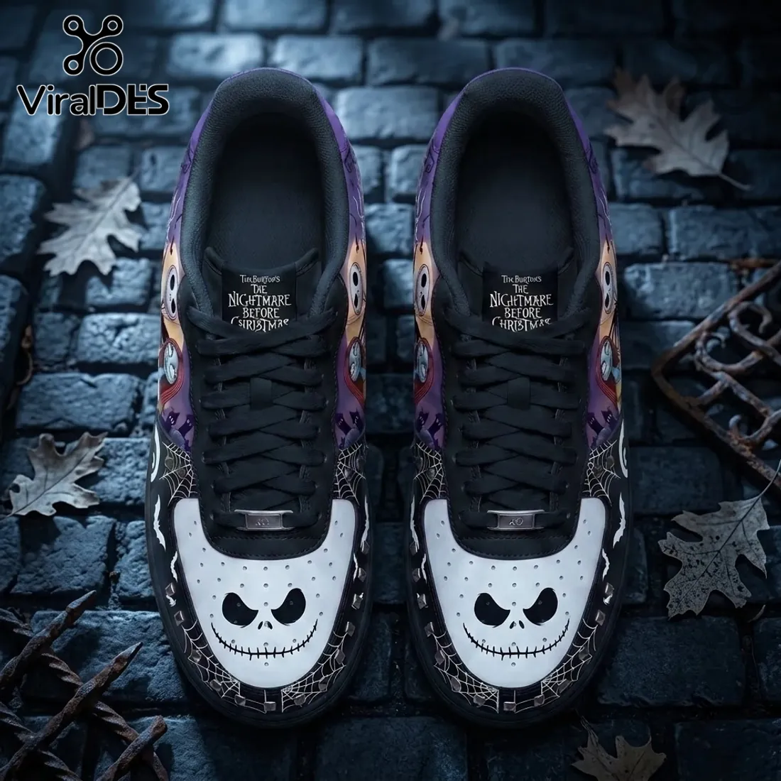 The Nightmare Before Christmas Gothic Halloween Low Top Sneakers The Nightmare Before Christmas Gothic Halloween Low Top Sneakers