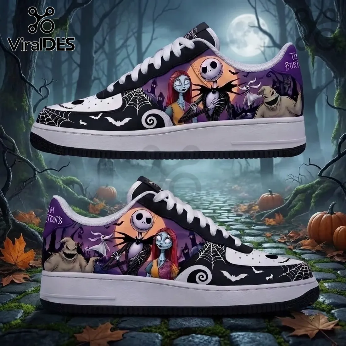 The Nightmare Before Christmas Gothic Halloween Low Top Sneakers The Nightmare Before Christmas Gothic Halloween Low Top Sneakers