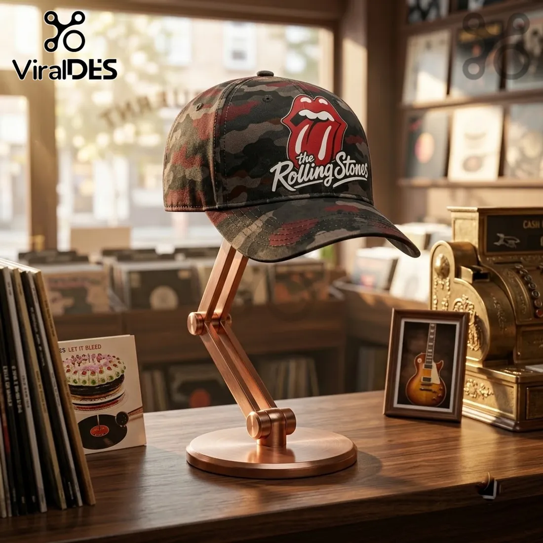 The Rolling Stones Premium Camo Baseball Cap The Rolling Stones Premium Camo Baseball Cap
