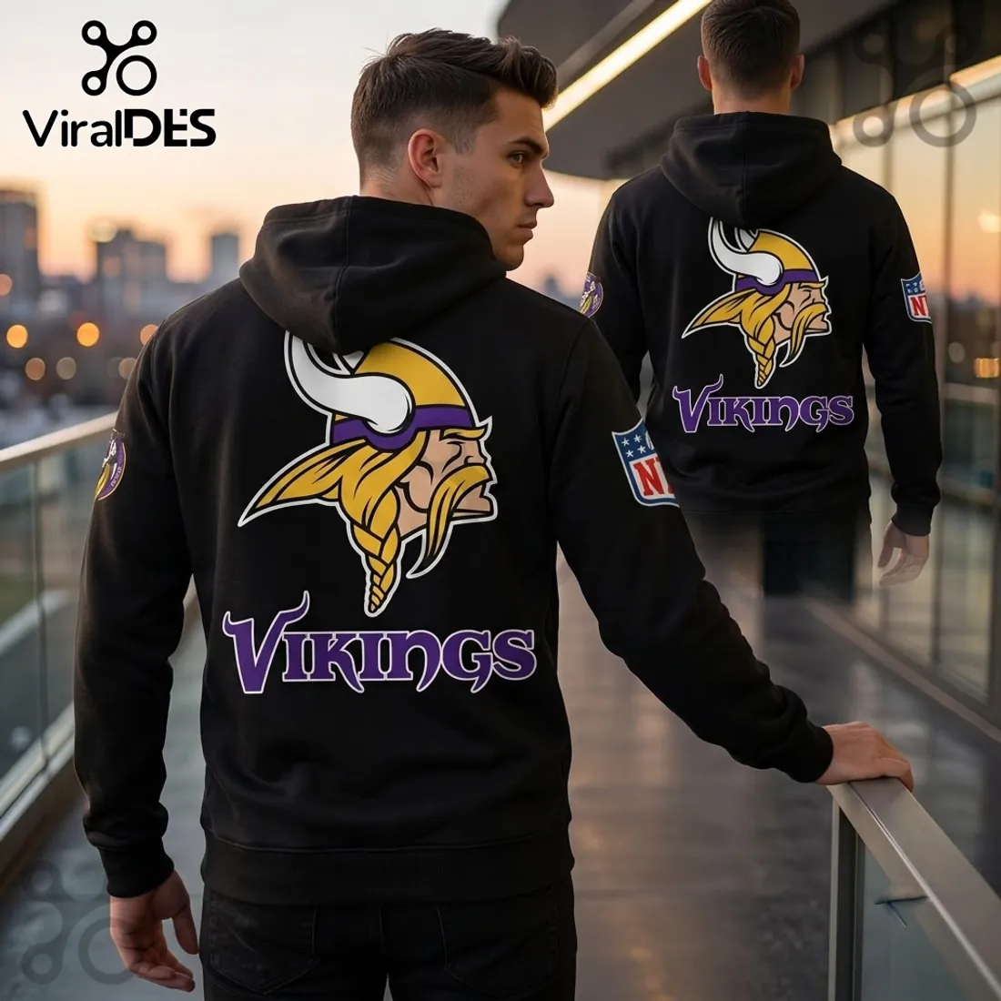 Thor x Minnesota Vikings 2026 Black Hoodie Thor x Minnesota Vikings 2026 Black Hoodie