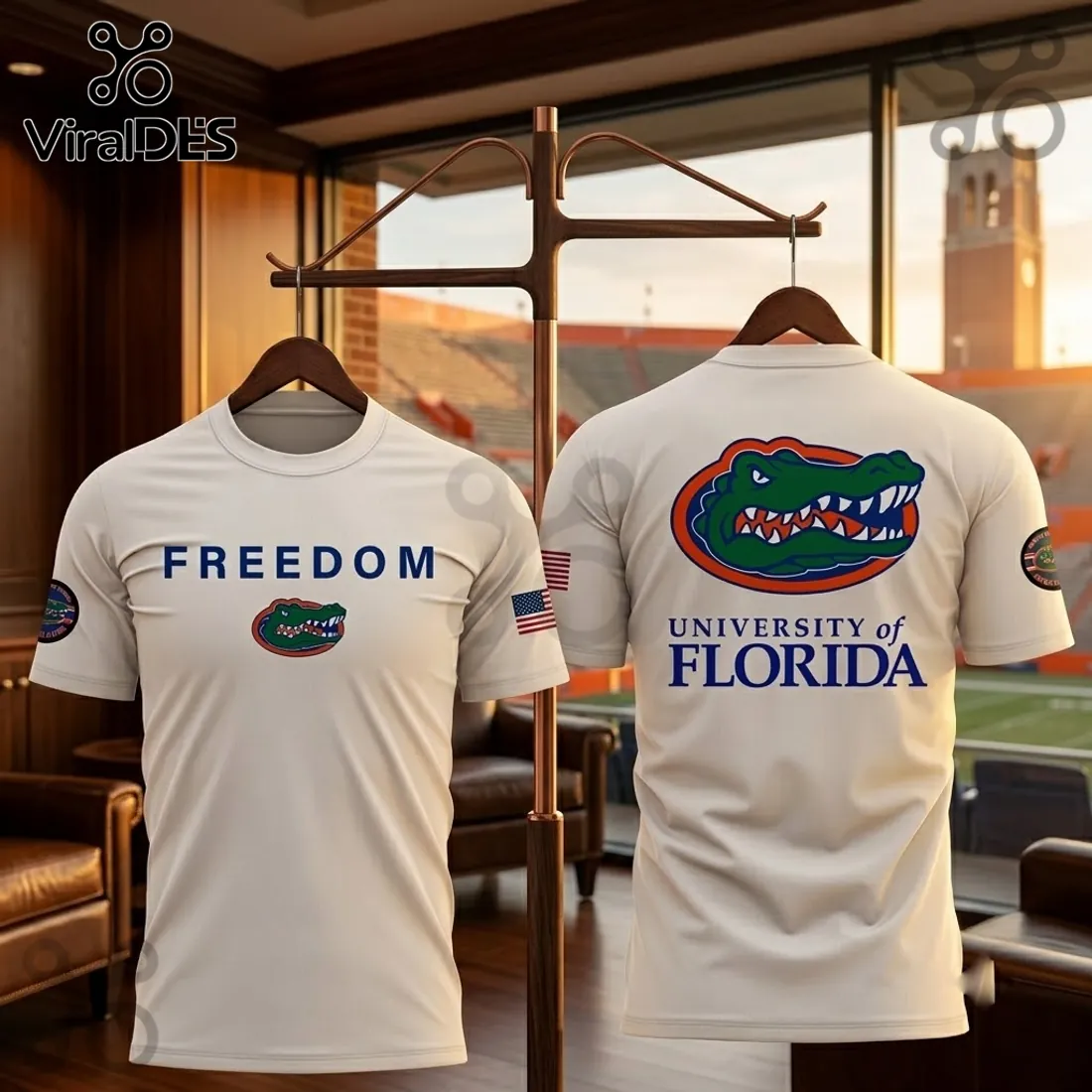 University of Florida Freedom White T-Shirt University of Florida Freedom White T-Shirt