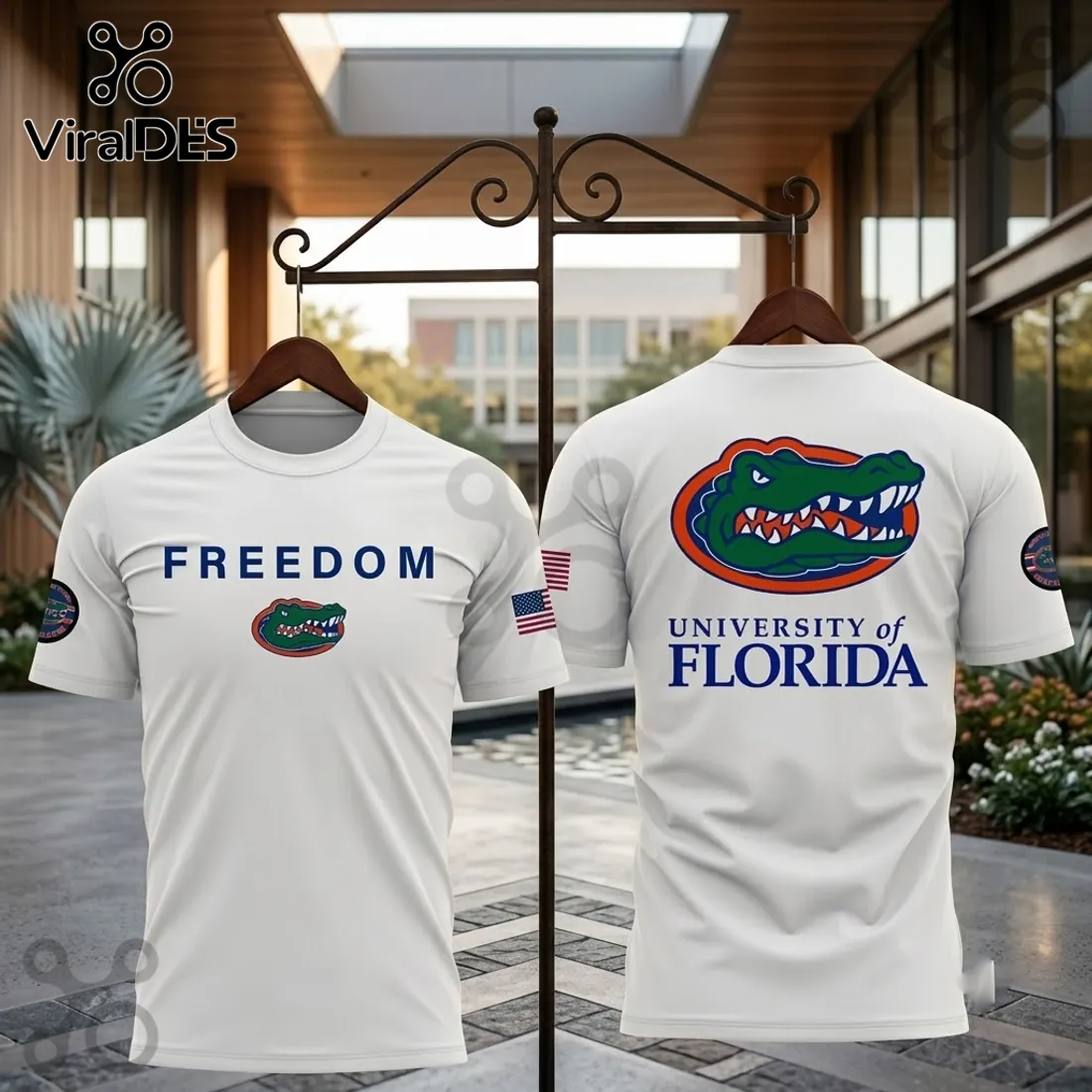University of Florida Freedom White T-Shirt University of Florida Freedom White T-Shirt