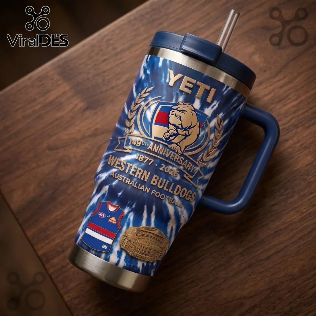 Western Bulldogs 149th Anniversary YETI Stanley Tumbler Western Bulldogs 149th Anniversary YETI Stanley Tumbler