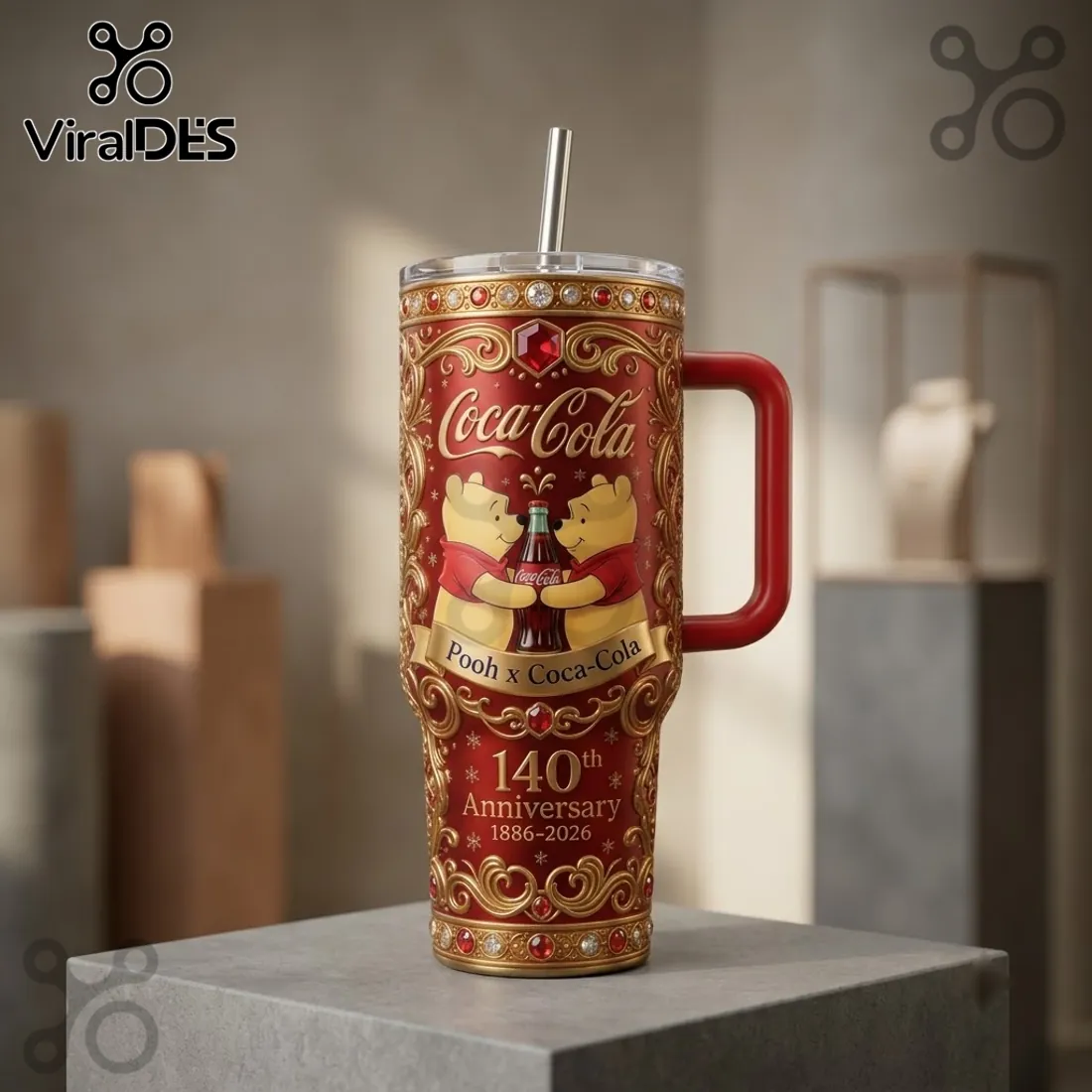 Winnie the Pooh x Coca-Cola 140th Anniversary Stanley Tumbler Winnie the Pooh x Coca-Cola 140th Anniversary Stanley Tumbler