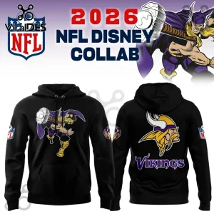 Thor x Minnesota Vikings 2026 Black Hoodie Thor x Minnesota Vikings 2026 Black Hoodie
