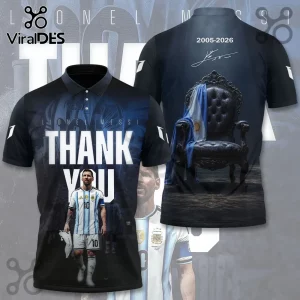 Lionel Messi Argentina Soccer Legend Tribute Polo Shirt