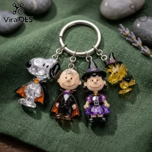 Personalized Snoopy Halloween Acrylic Keychain