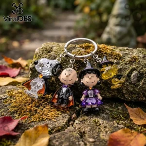 Personalized Snoopy Halloween Acrylic Keychain