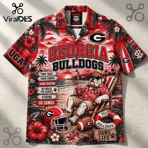 Georgia Bulldogs NFL Floral Hawaiian Shirt