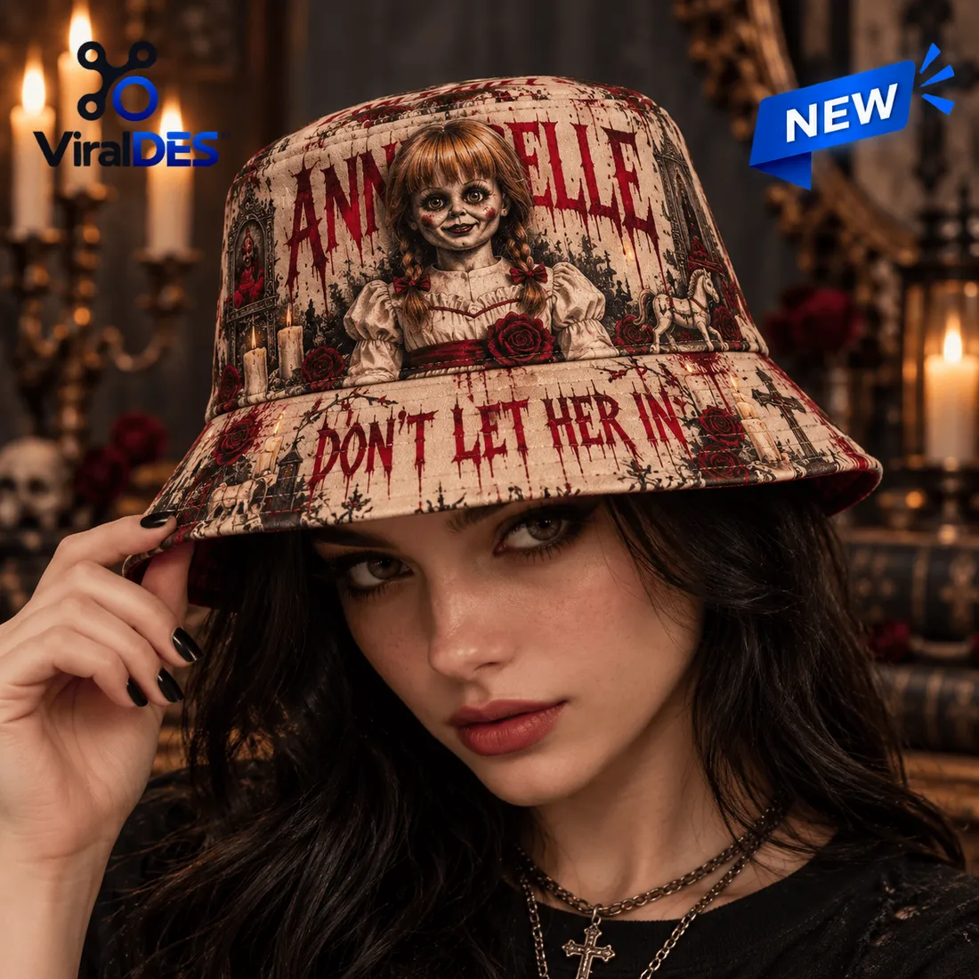 Annabelle Horror Movie Bucket Hat Annabelle Horror Movie Bucket Hat