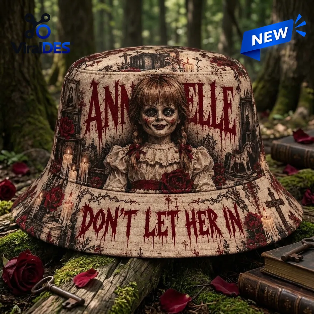 Annabelle Horror Movie Bucket Hat Annabelle Horror Movie Bucket Hat