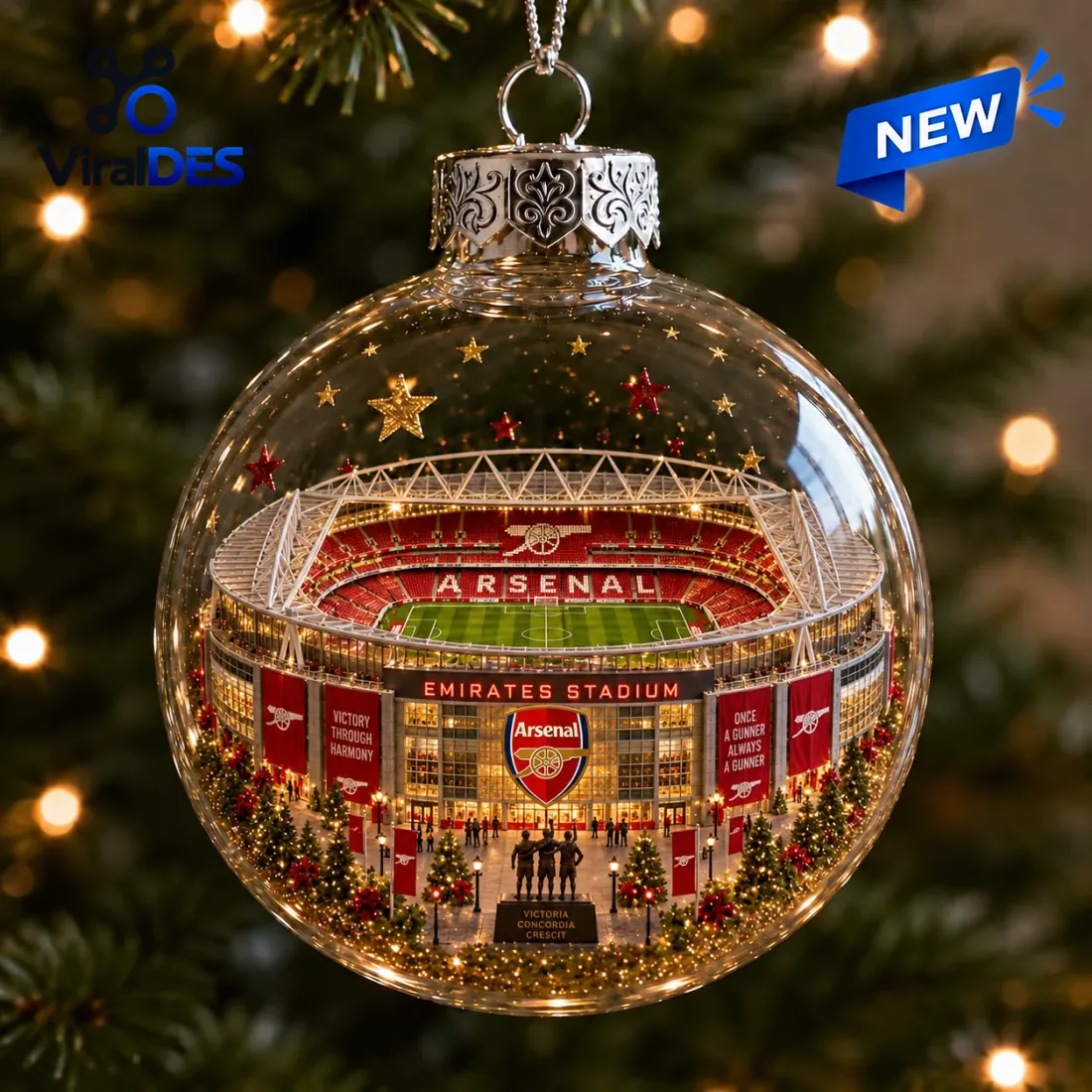 Arsenal FC Emirates Stadium Christmas Ornament Arsenal FC Emirates Stadium Christmas Ornament