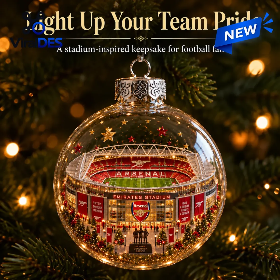Arsenal FC Emirates Stadium Christmas Ornament Arsenal FC Emirates Stadium Christmas Ornament