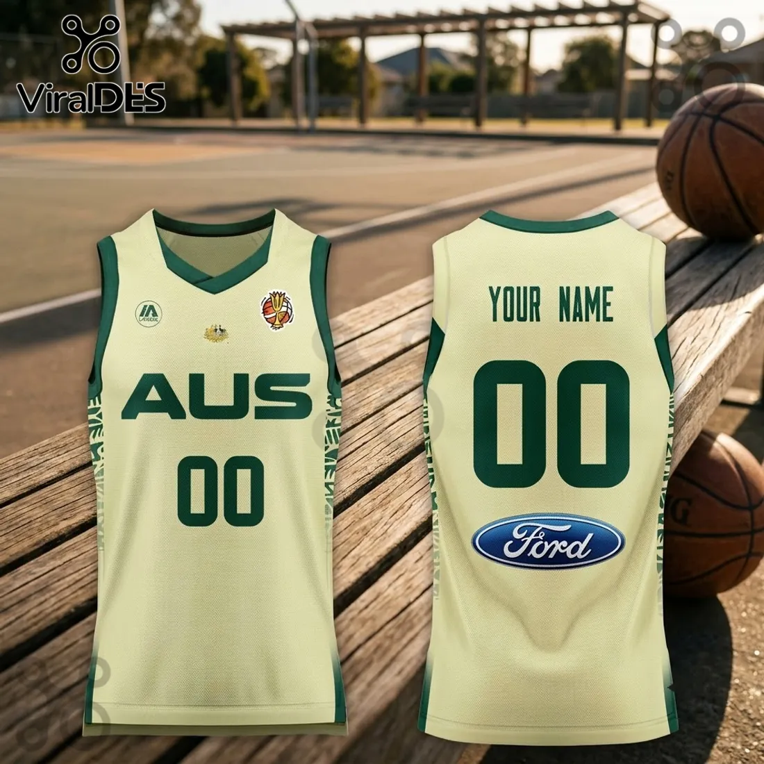 Australia Basketball 2026 FIBA Women World Cup Cream Jersey Australia Basketball 2026 FIBA Women World Cup Cream Jersey