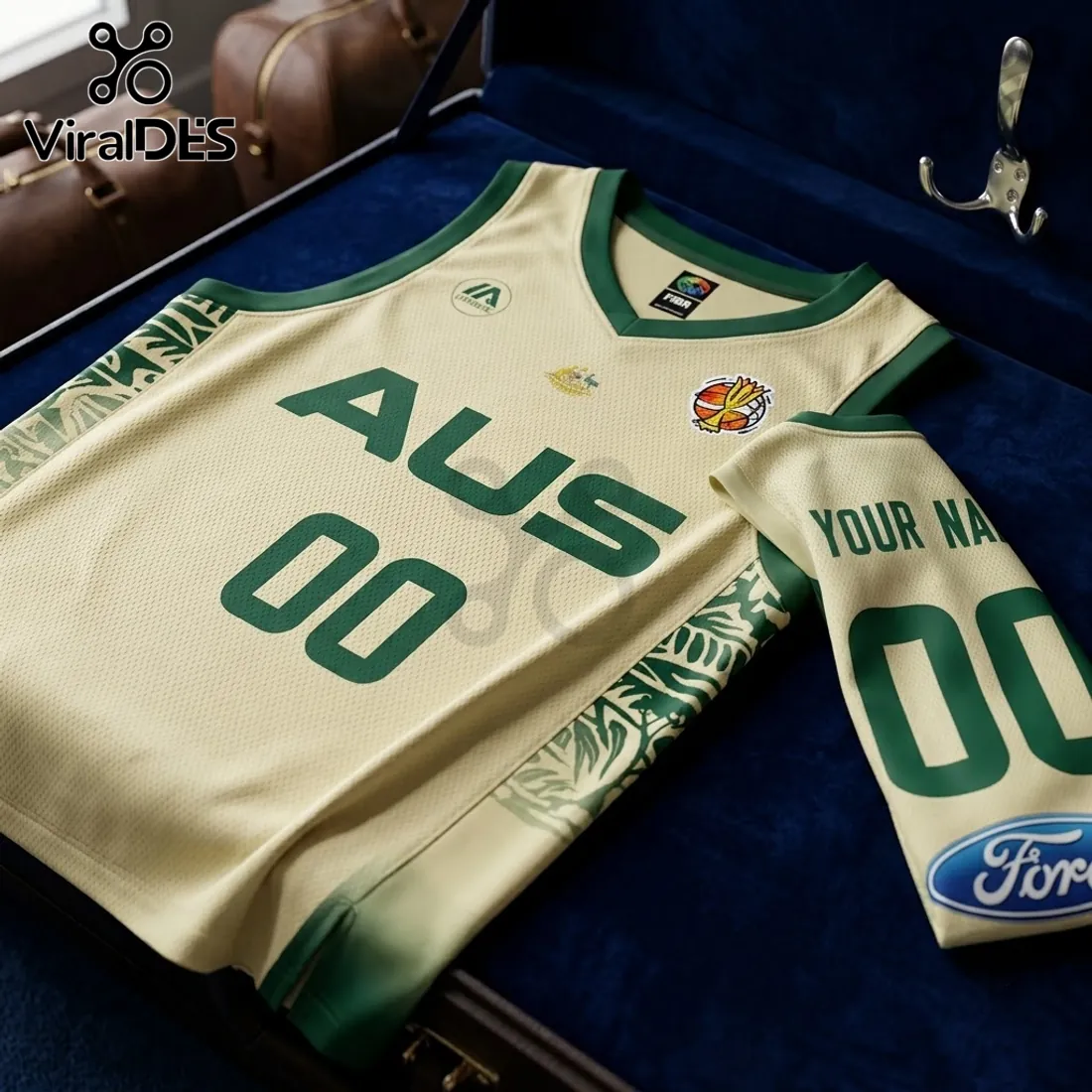 Australia Basketball 2026 FIBA Women World Cup Cream Jersey Australia Basketball 2026 FIBA Women World Cup Cream Jersey