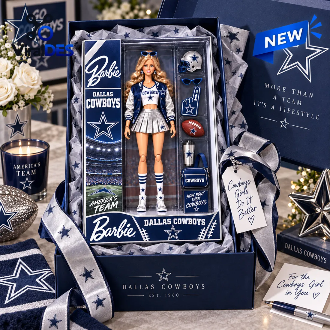 Barbie Dallas Cowboys Cheerleader Acrylic Plaque Barbie Dallas Cowboys Cheerleader Acrylic Plaque