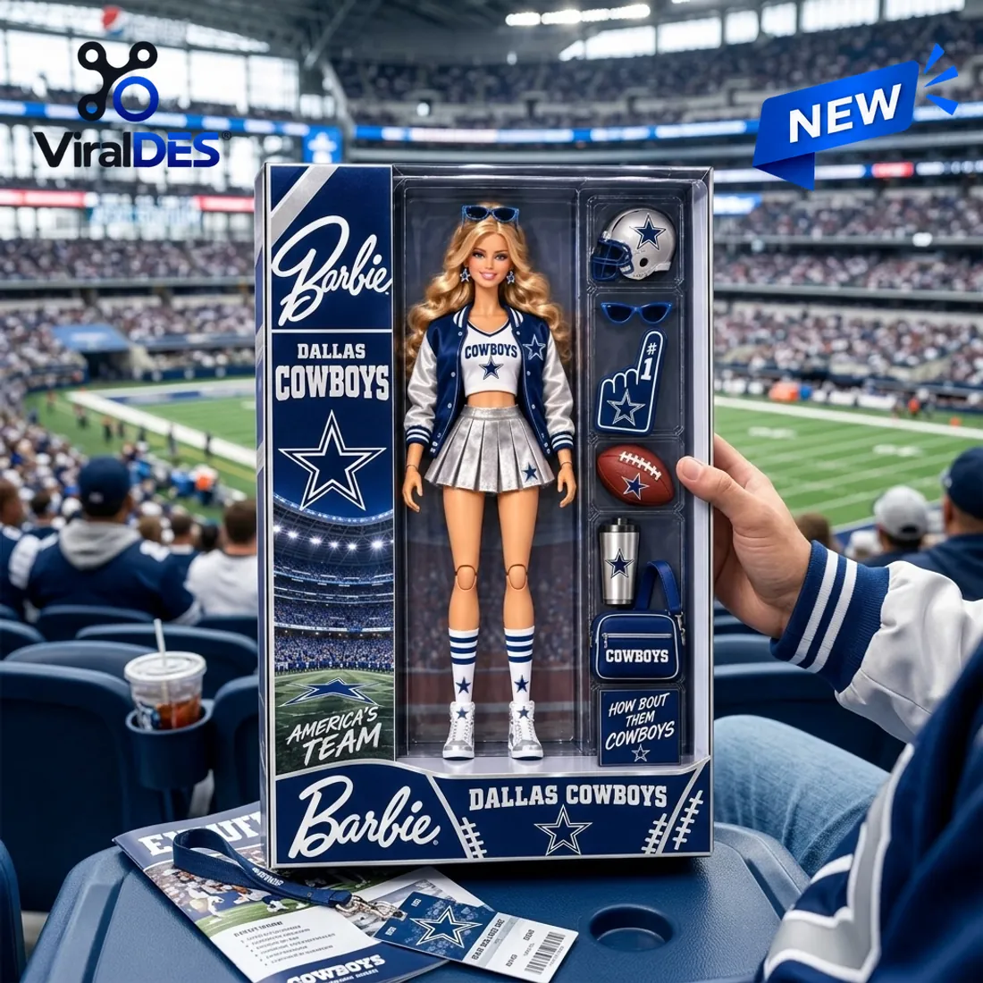 Barbie Dallas Cowboys Cheerleader Acrylic Plaque Barbie Dallas Cowboys Cheerleader Acrylic Plaque
