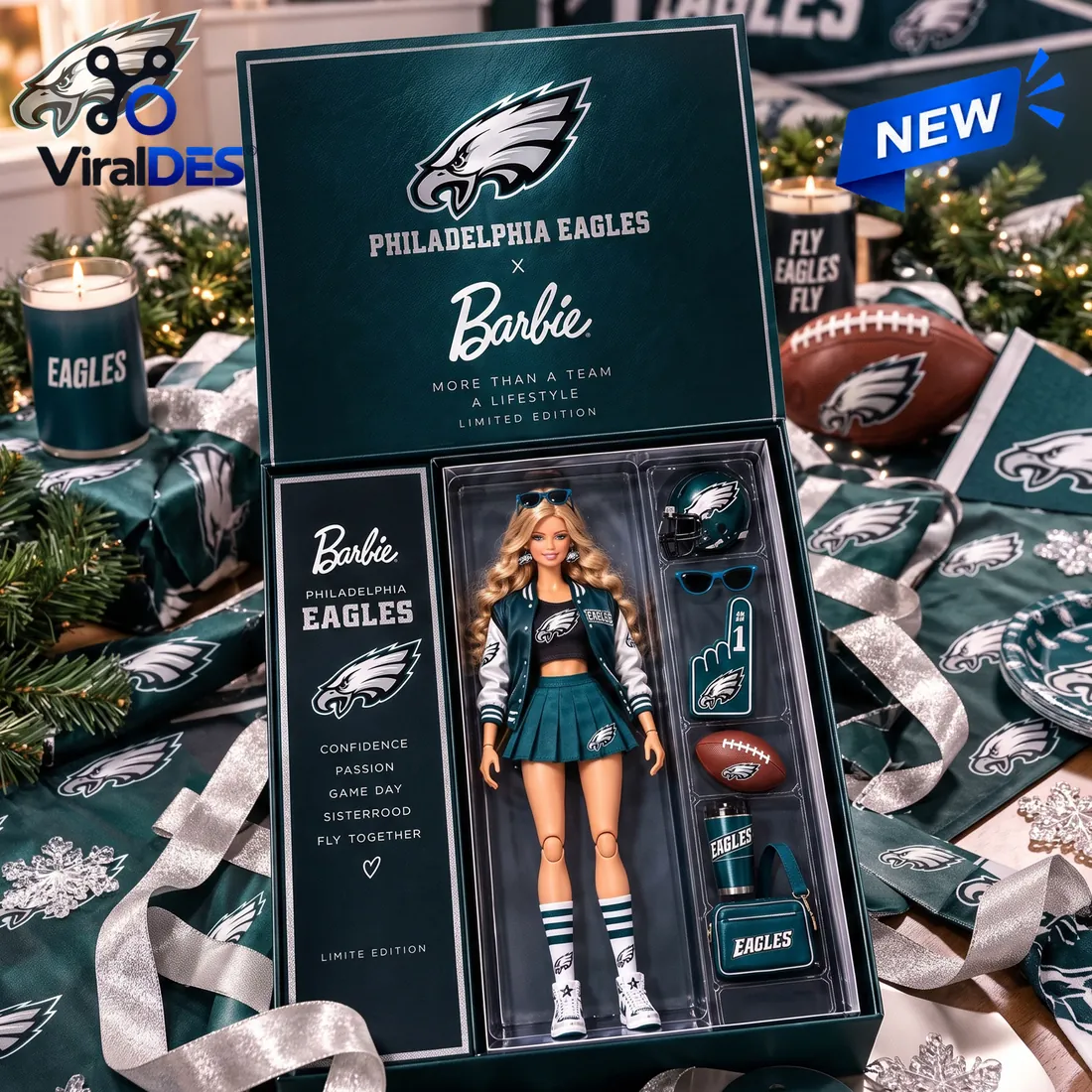 Barbie Philadelphia Eagles Acrylic Plaque Barbie Philadelphia Eagles Acrylic Plaque