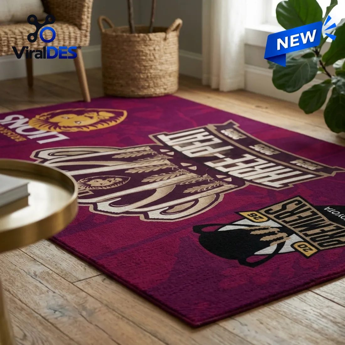 Brisbane Lions 2026 AFL Premiers Area Rug Brisbane Lions 2026 AFL Premiers Area Rug